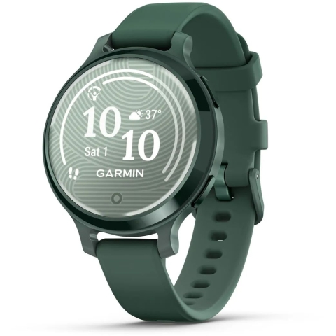 Garmin 010-02891-52 Lily 2 Active 活力版智慧腕錶 (野生綠, 搭配矽膠錶帶)